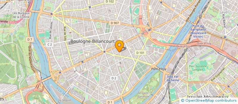 localisation de l'entreprise COPR 80 R MARCEL DASSAULT à BOULOGNE-BILLANCOURT