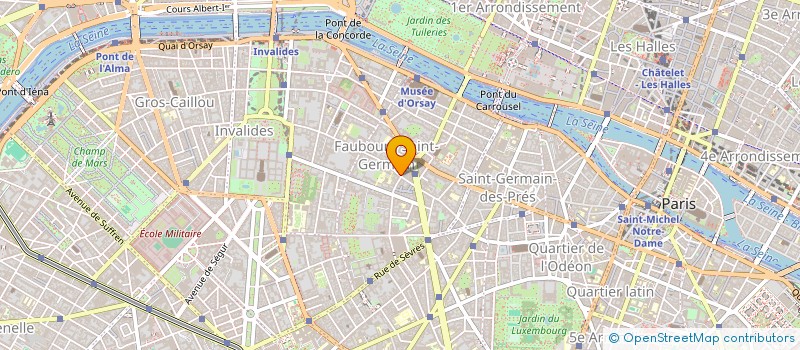 localisation de l'entreprise COPR 80 RUE DE GRENELLE 75007 PARIS  PARIS