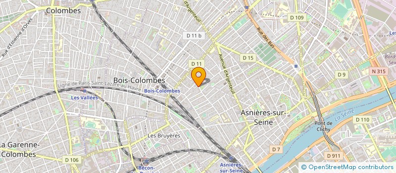 localisation de l'entreprise COPR 81 RUE DU BAC  ASNIERES-SUR-SEINE