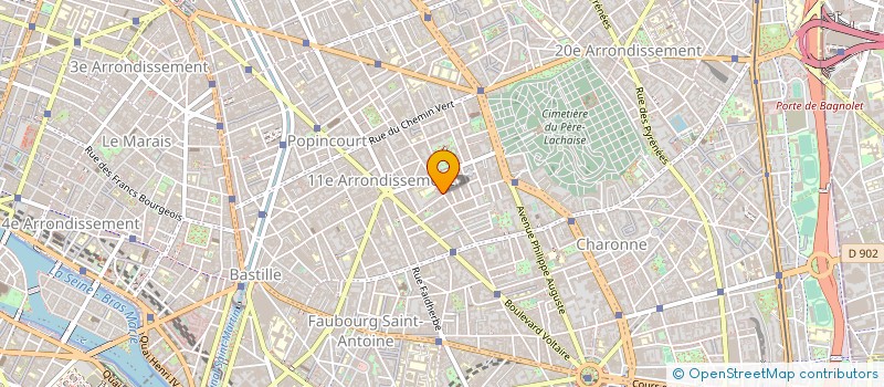 localisation de l'entreprise COPR 81 RUE LEON FROT 75011 PARIS  PARIS