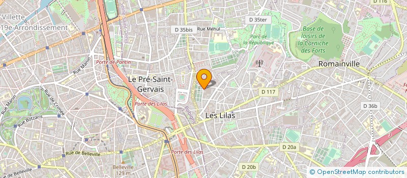 localisation de l'entreprise COPR 82/86 RUE DE L EGALITE 93260 LES LILAS à LES LILAS