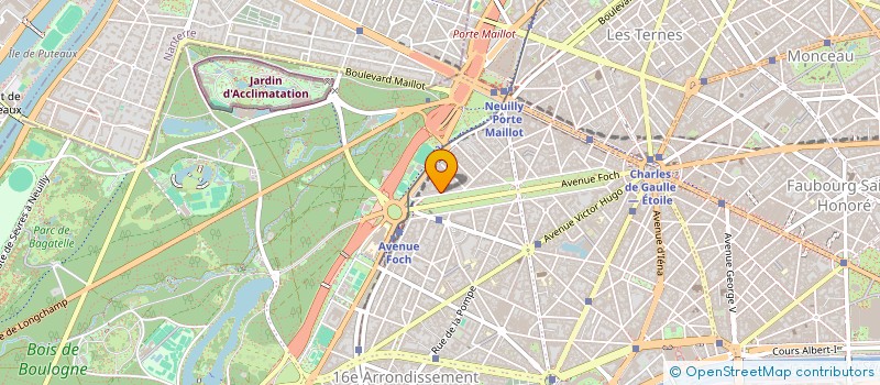 localisation de l'entreprise COPR 82 AV FOCH 75016 PARIS  PARIS