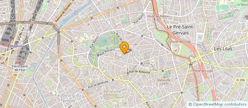 localisation de l'entreprise COPR 82 RUE DE LA VILLETTE 75019 PARIS  PARIS