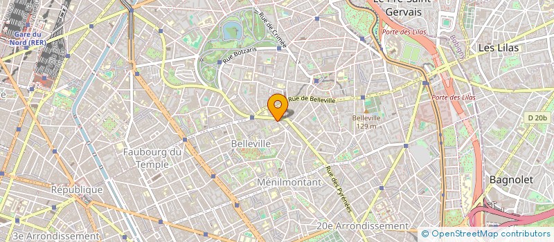 localisation de l'entreprise COPR 83 85 RUE DE LA MARE 75020 PARIS  PARIS