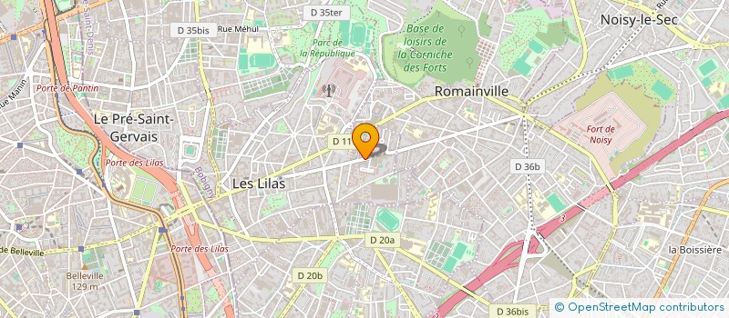 localisation de l'entreprise COPR 83 BD DU GAL LECLERC DE HAUTECLOQUE 93 LES LILAS à LES LILAS