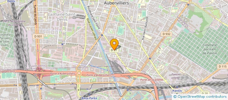 localisation de l'entreprise COPR 84 86 BD FELIX FAURE 93300 AUBERVILLIERS  AUBERVILLIERS