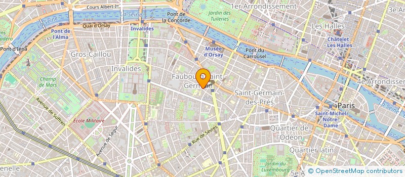 localisation de l'entreprise COPR 84 BIS RUE DE GRENELLE 75007 PARIS  PARIS