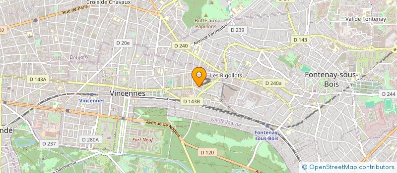 localisation de l'entreprise COPR 84 RUE DEFRANCE 94300 VINCENNES à VINCENNES