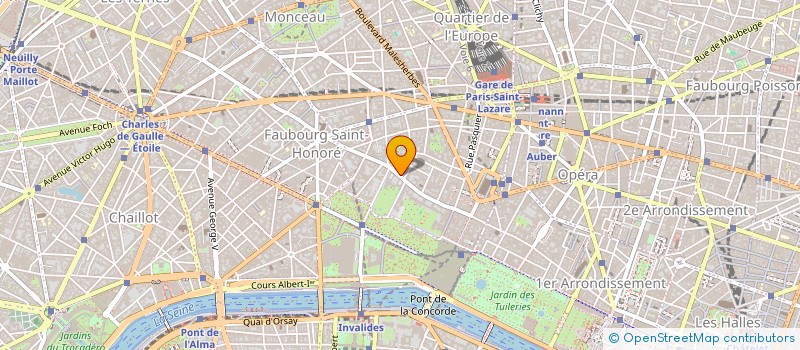 localisation de l'entreprise COPR 84 RUE DU FG SAINT HONORE 75008 PARIS  PARIS