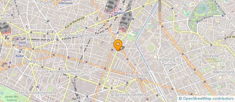 localisation de l'entreprise COPR 88 RUE DU FAUBOURG  PARIS