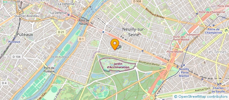localisation de l'entreprise COPR 89 RUE JACQUES DULUD 92200 NEUILLY SUR SEINE à NEUILLY-SUR-SEINE