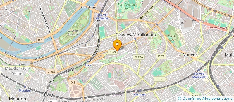localisation de l'entreprise COPR 9 AV BOURGAIN 92130 ISSY LES MOULINEAUX à ISSY-LES-MOULINEAUX