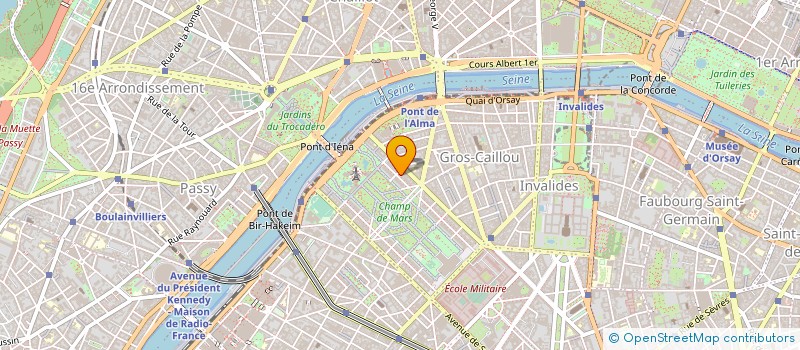 localisation de l'entreprise COPR 9 AV ELISEE RECLUS 75007 PARIS  PARIS