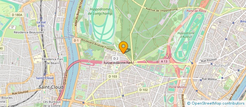 localisation de l'entreprise COPR 9 BD ANATOLE FRANCE 92100 BOULOGNE BILLANCOURT à BOULOGNE-BILLANCOURT