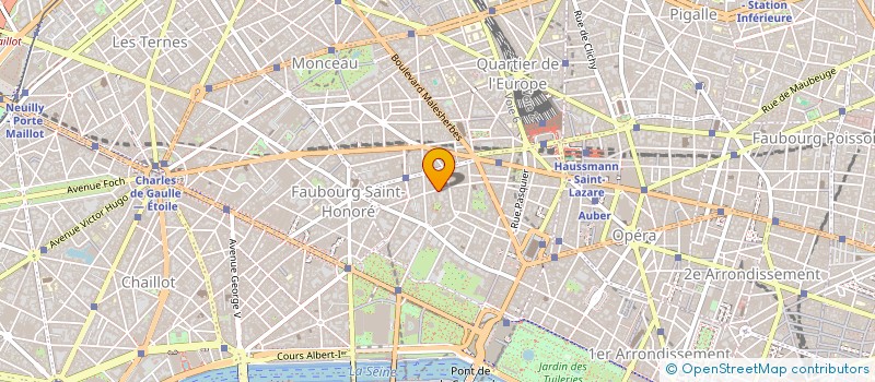 localisation de l'entreprise COPR 9 RUE DE PENTHIEVRE 75008 PARIS  PARIS