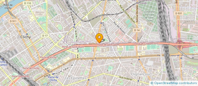 localisation de l'entreprise COPR 9 RUE DES BUTTES MONTMARTRE 93400 SAINT OUEN à SAINT-OUEN-SUR-SEINE