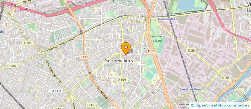 localisation de l'entreprise COPR 9 RUE GEORGES THORETTON 92 GENNEVILLIERS à GENNEVILLIERS