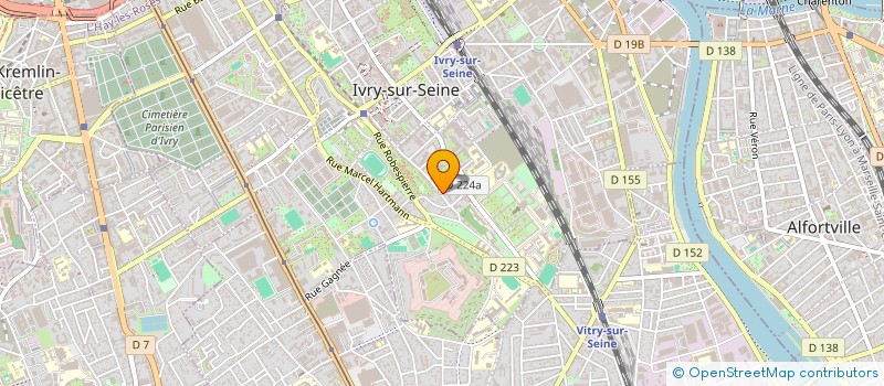 localisation de l'entreprise COPR 9 RUE KLEBER 94200 IVRY SUR SEINE à IVRY-SUR-SEINE