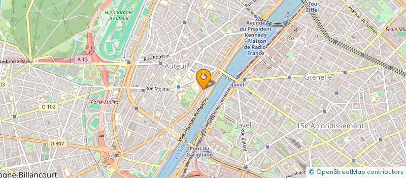 localisation de l'entreprise COPR 90 B AV VERSAILLES PARIS 16  PARIS