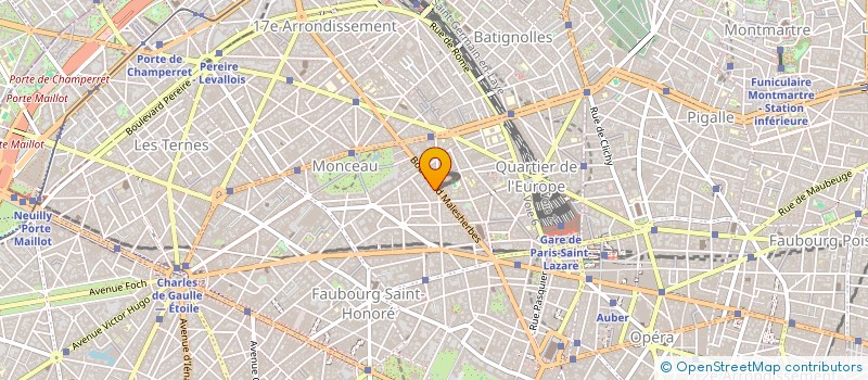 localisation de l'entreprise COPR 91 BD MALESHERBES  PARIS
