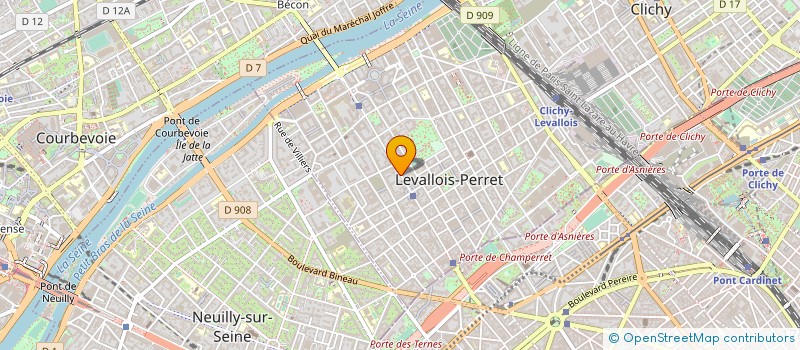 localisation de l'entreprise COPR 91 RUE ANATOLE FRANCE 92 LEVALLOIS PERRET à LEVALLOIS-PERRET