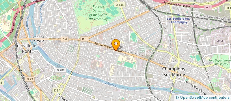 localisation de l'entreprise COPR 92 AVENUE ROGER SALENGRO 94500 CHAMPIGNY SUR MARNE  CHAMPIGNY-SUR-MARNE