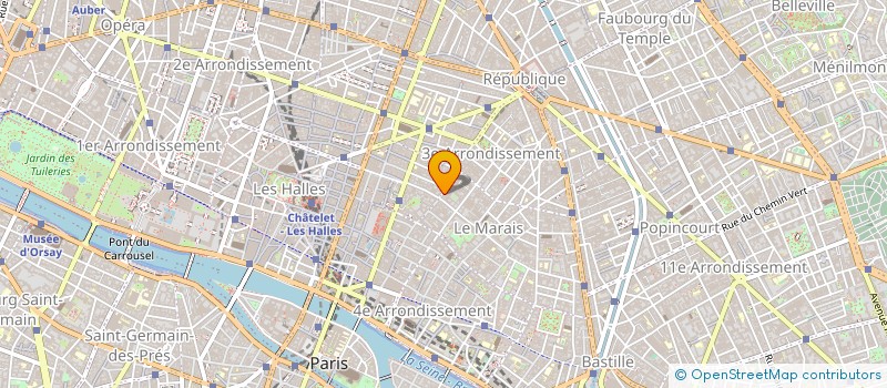 localisation de l'entreprise COPR 92 RUE DU TEMPLE 75003 PARIS  PARIS