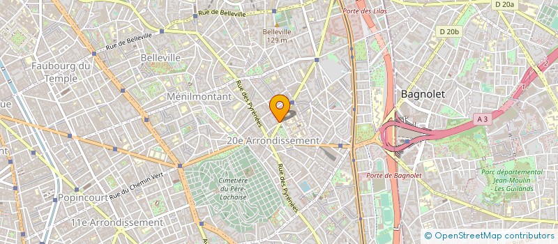 localisation de l'entreprise COPR 93 AV GAMBETTA 75020 PARIS  PARIS