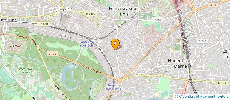 localisation de l'entreprise COPR 95 RUE DE FONTENAY 94130 NOGENT SUR MARNE à NOGENT-SUR-MARNE