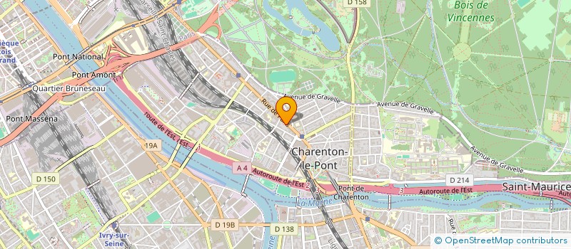 localisation de l'entreprise COPR 95 RUE DE PARIS 94220 CHARENTON LE PONT  CHARENTON-LE-PONT