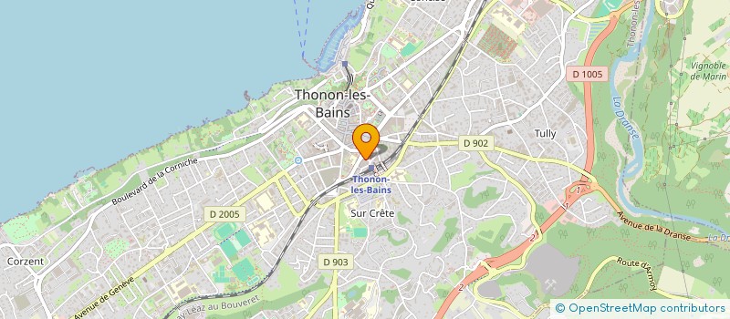 localisation de l'entreprise COPR ALLOBROGES à THONON-LES-BAINS