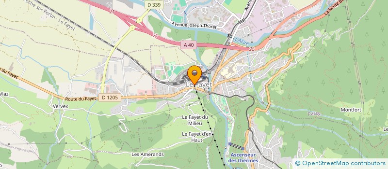 localisation de l'entreprise COPR ALTITUDE  LES CONTAMINES-MONTJOIE