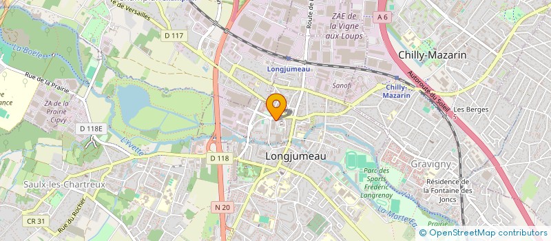 localisation de l'entreprise COPR ANGLE 1 BD DE BRETAGNE 2 PL DE BRETTEN 91160 LONGJUMEAU à LONGJUMEAU