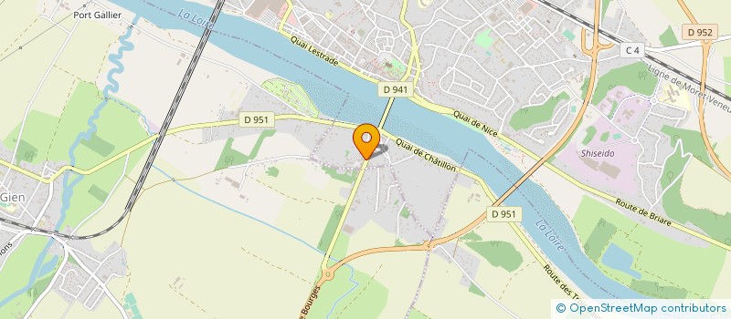 localisation de l'entreprise COPR ANNE DE BEAUJEU à GIEN