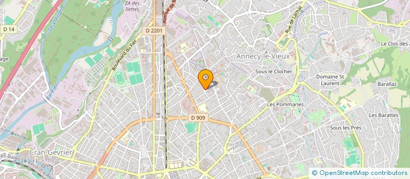 localisation de l'entreprise COPR ANNECY VILLE NEUVE  ANNECY