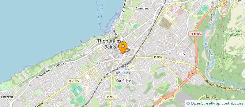 localisation de l'entreprise COPR ARTEMIS à THONON-LES-BAINS