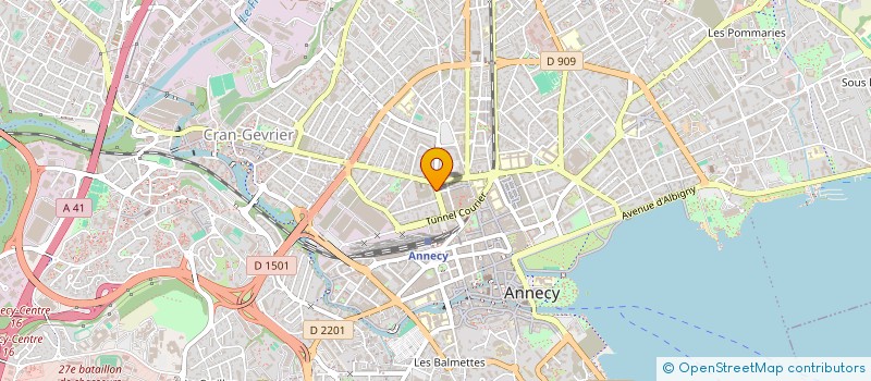 localisation de l'entreprise COPR AVENUE BERTHOLLET  ANNECY