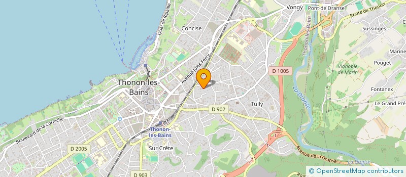localisation de l'entreprise COPR AVENUE DES ROMAINS 9B à THONON-LES-BAINS