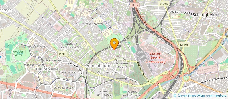 localisation de l'entreprise COPR. C47O à STRASBOURG
