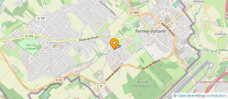 localisation de l'entreprise COPR CACHE MALET à FERNEY-VOLTAIRE