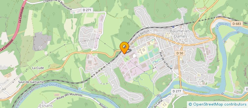 localisation de l'entreprise COPR CAMPUS  BAUME-LES-DAMES