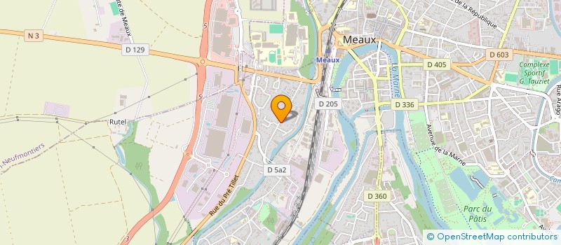 localisation de l'entreprise COPR CARNOT  VILLENOY