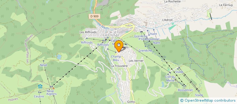 localisation de l'entreprise COPR CARREFOUR à LA CLUSAZ