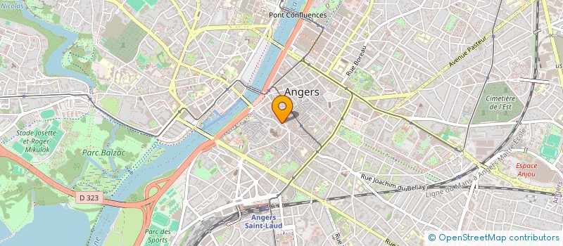 localisation de l'entreprise COPR CENTRE CCIAL DES HALLES à ANGERS