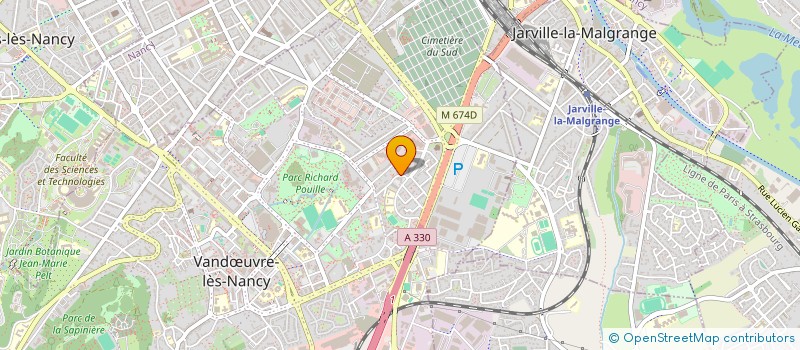 localisation de l'entreprise COPR CEVENNES  VANDUVRE-LES-NANCY