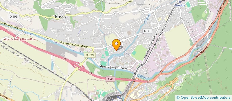 localisation de l'entreprise COPR CHALET SAVOYARD  PASSY