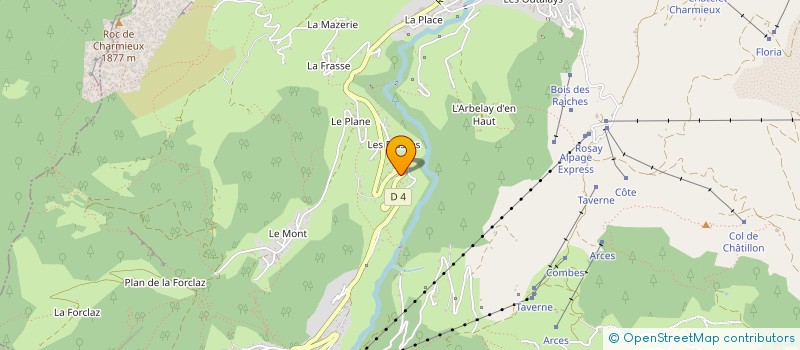 localisation de l'entreprise COPR CHAMPEL  LE GRAND-BORNAND