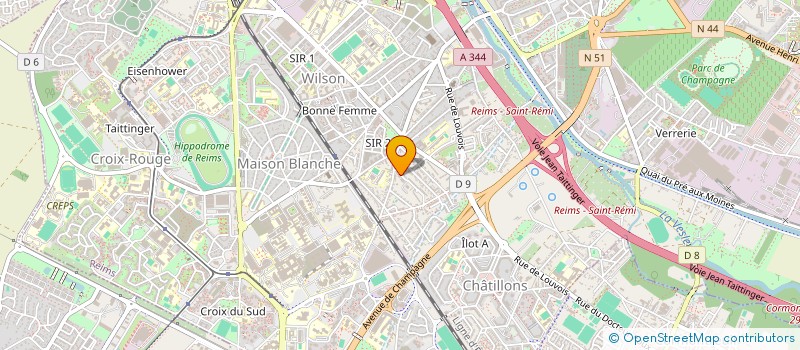 localisation de l'entreprise COPR CHANOINE LALLEMENT  REIMS