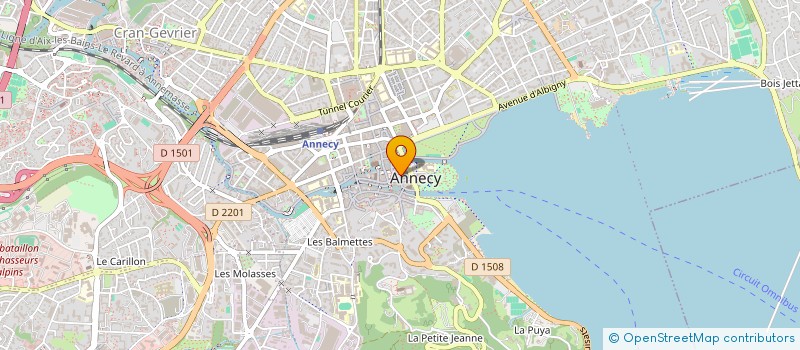 localisation de l'entreprise COPR CHAUFFERIE ILOT TROIS  ANNECY