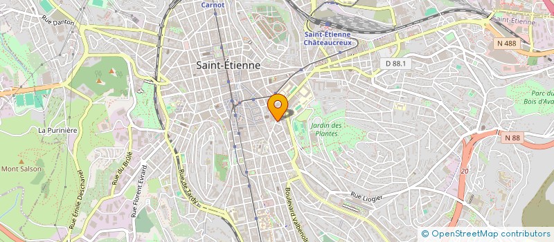 localisation de l'entreprise COPR CHAVANELLE  SAINT-ETIENNE